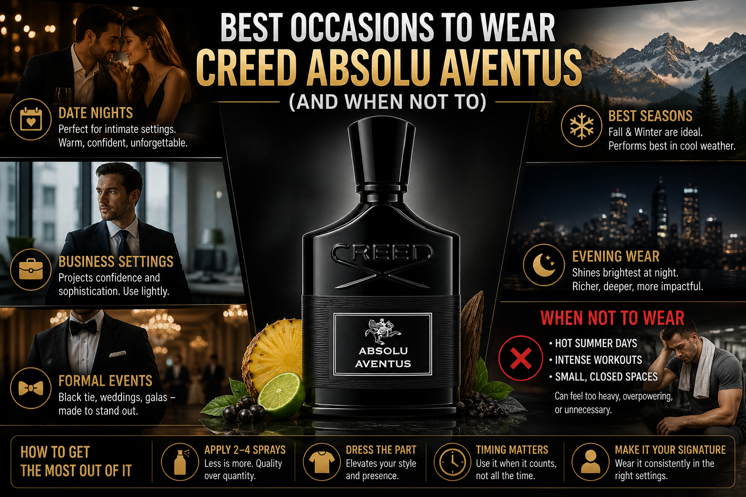 Best Occasions to Wear Creed Absolu Aventus