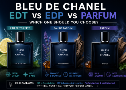 Bleu de Chanel EDT vs EDP vs Parfum – Which One Should You Choose?