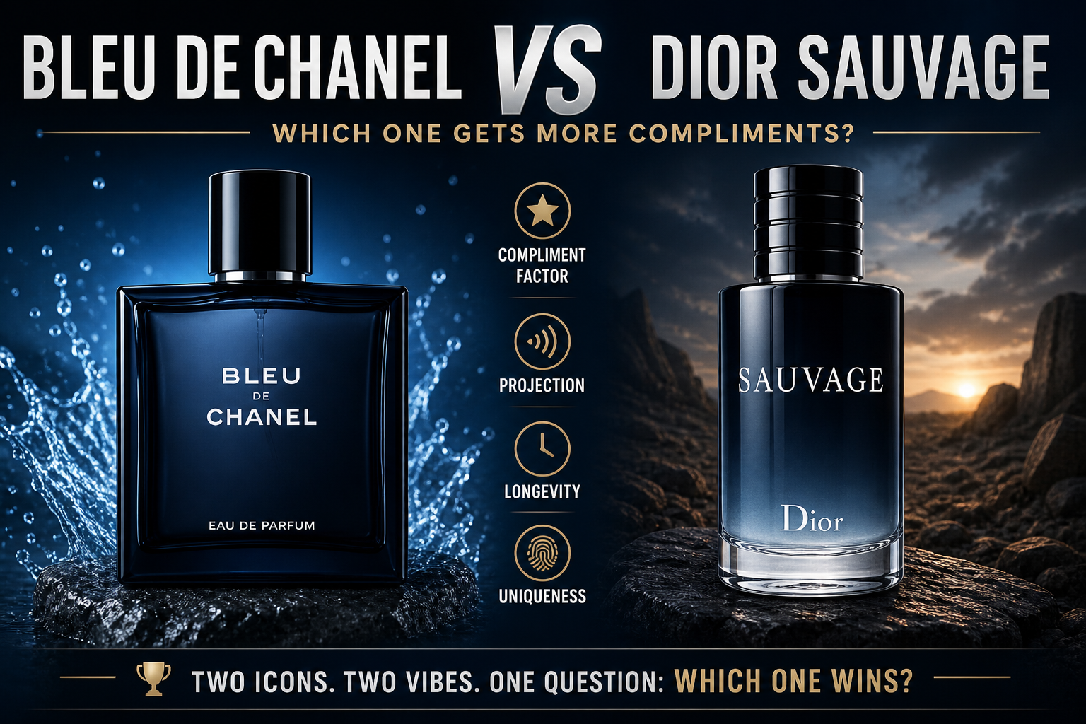 Bleu de Chanel vs Dior Sauvage – Which One Gets More Compliments