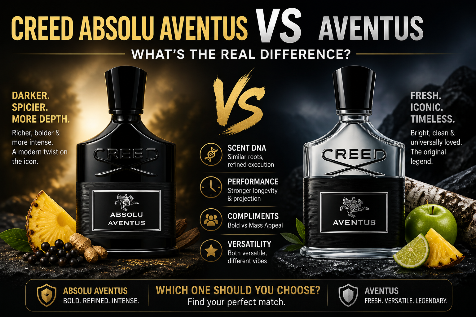Creed Absolu Aventus vs Aventus: What’s the Real Difference?