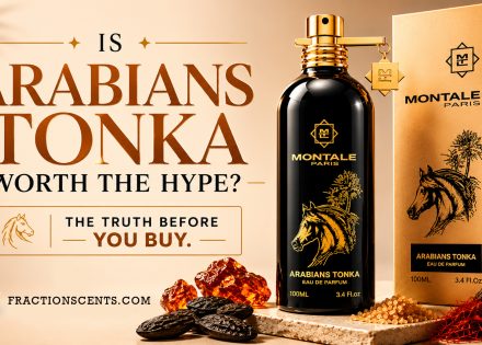 Luxury featured image for Montale Arabians Tonka Eau de Parfum with black and gold perfume bottle, premium niche fragrance packaging, warm amber background, oud wood, saffron, tonka bean, and brown sugar inspired design for luxury cologne review article “Is Arabians Tonka Worth the Hype?”