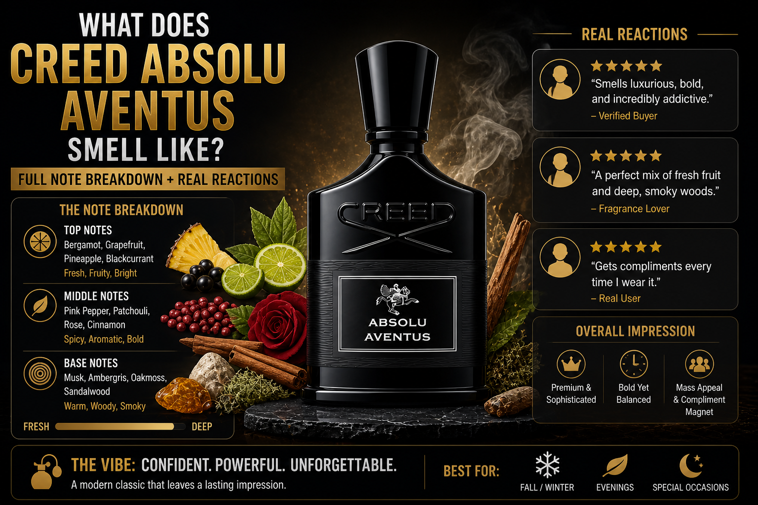 What Does Creed Absolu Aventus Smell Like? Full Note Breakdown + Real Reactions