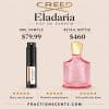 Eladaria perfume sample and bottle from Creed for fragrance lovers.
