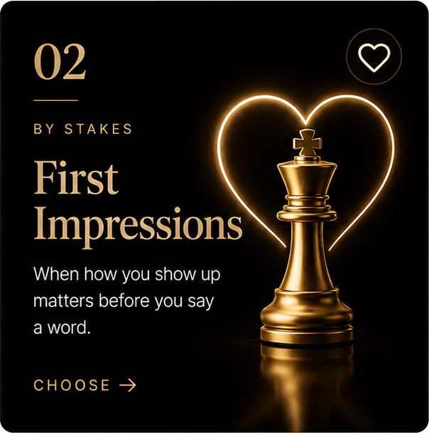 Find your scent by the impression you want to make with the Fraction Scents fragrance finder for confident and memorable fragrance choices.