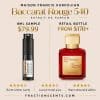 Baccarat Rouge 540 perfume sample and retail bottle from Maison Francis Kurkdjian.