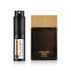 Elegant bottle of Tom Ford Noir Extreme perfume with sleek design.