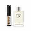Stylish Acqua Di Gio perfume bottle with spray and label.