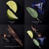 Lime, sage, iris, cedar wood, and tonka beans for fragrance blending.